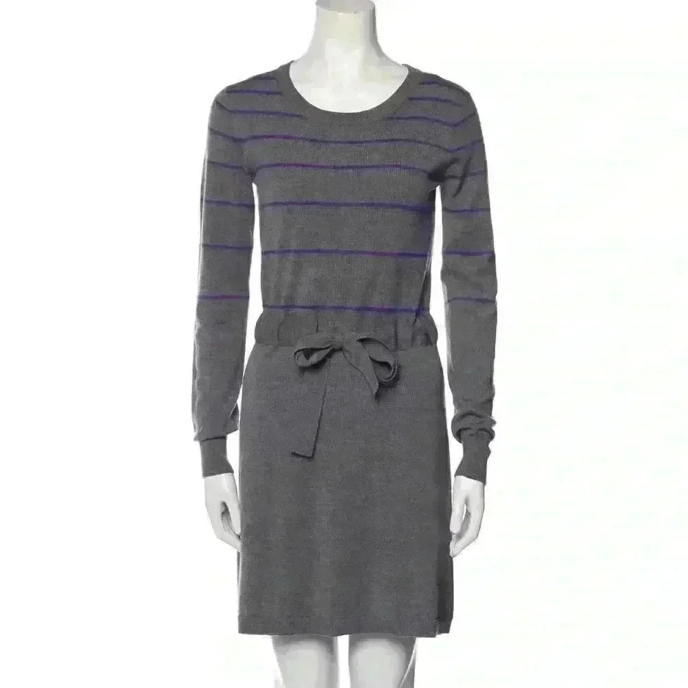 Theory Wool Mini Dress Sz M EUC